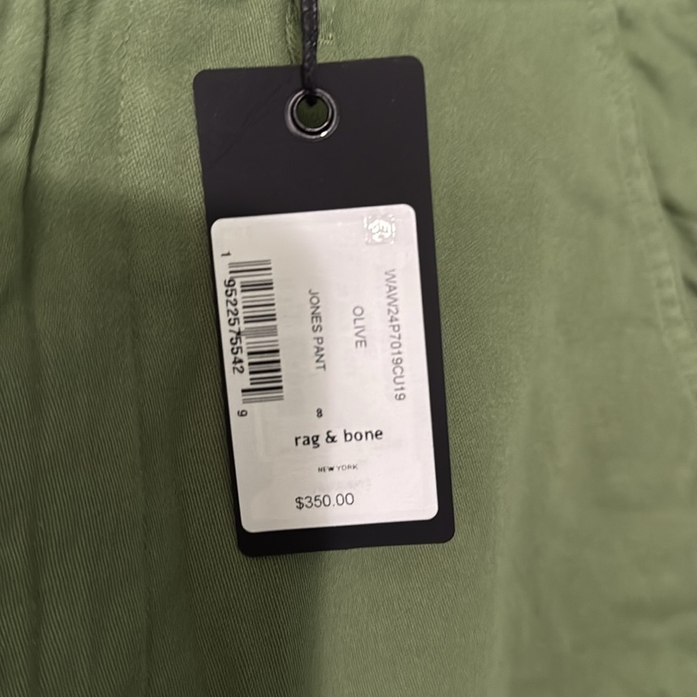 Rag and Bone baggy olive green chinos - Picture 2 of 5